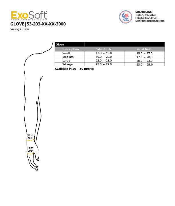 ExoSoft Gauntlet, MCPs to Wrist