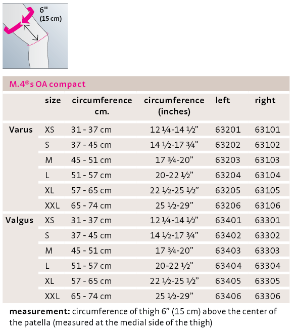 M.4s OA Compact Knee Brace
