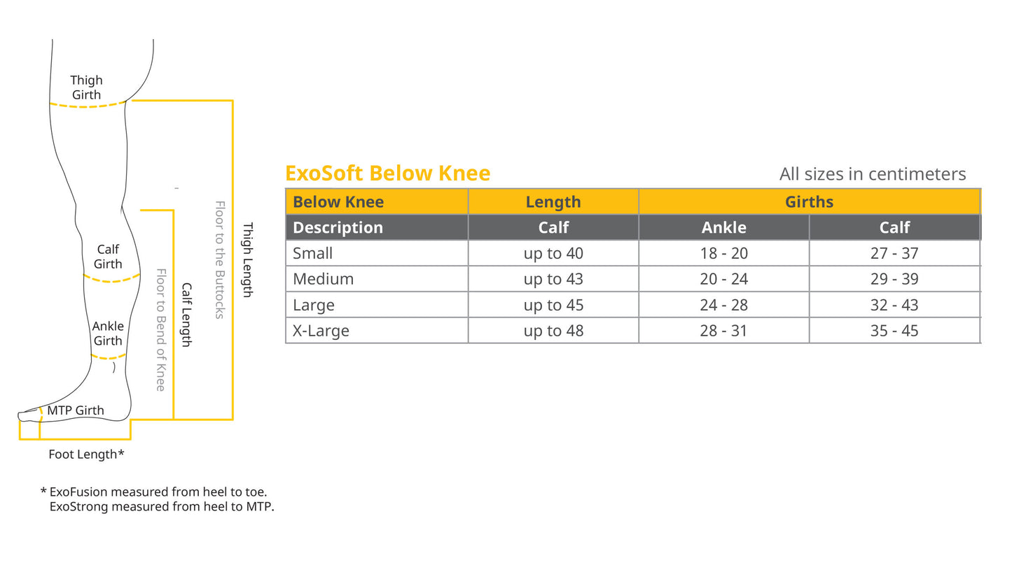ExoSoft Below Knee, Knit Top 15-20 mmHg