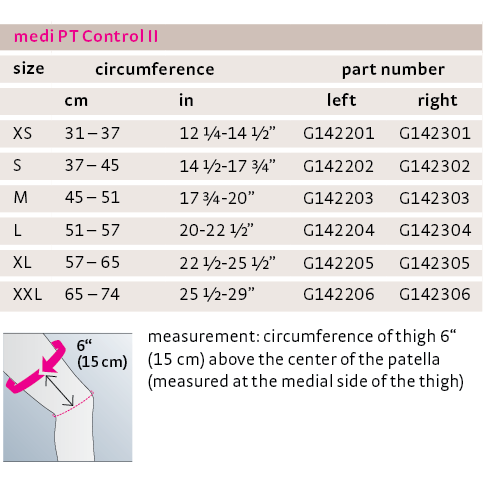 PT Control II Knee Brace
