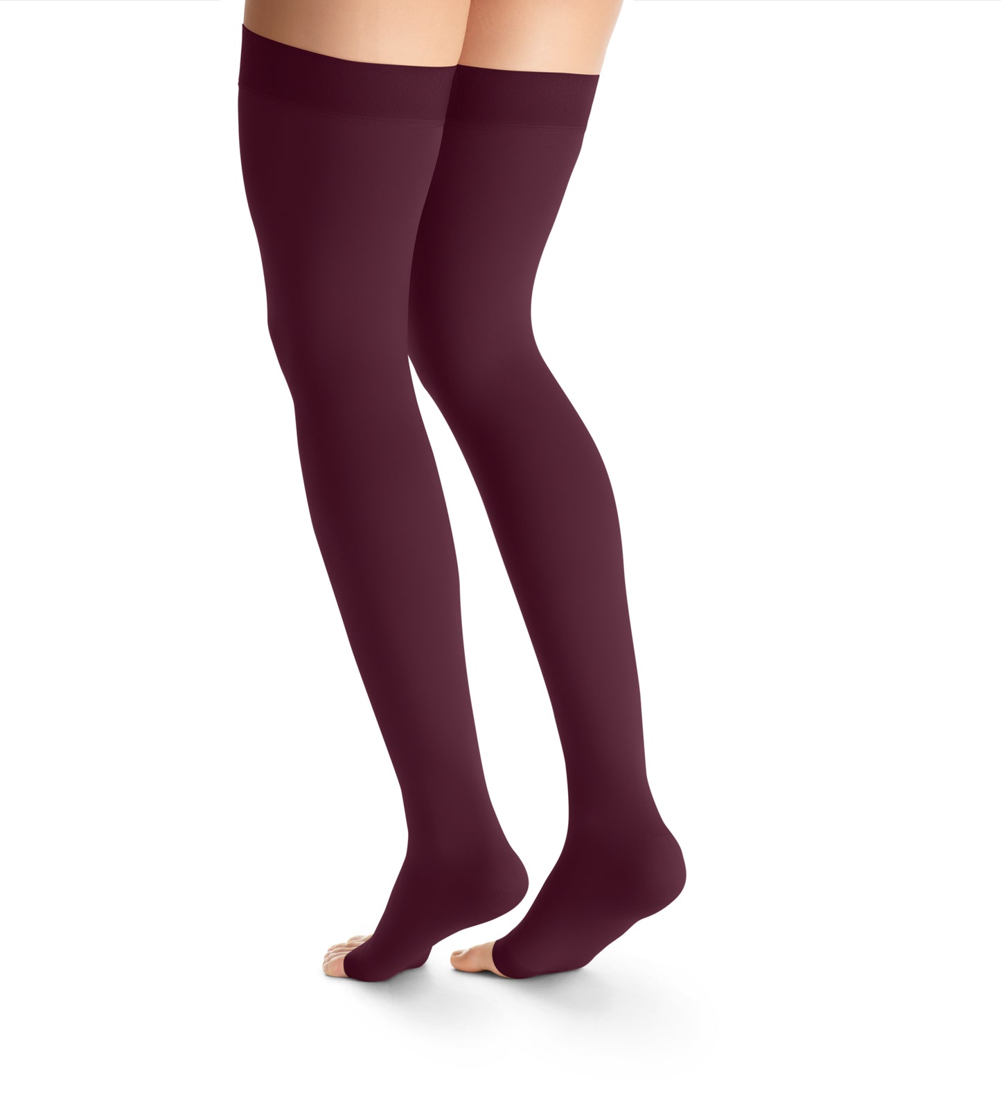 JOBST Maternity Opaque Compression Stockings 20-30 mmHg Thigh High Open Toe
