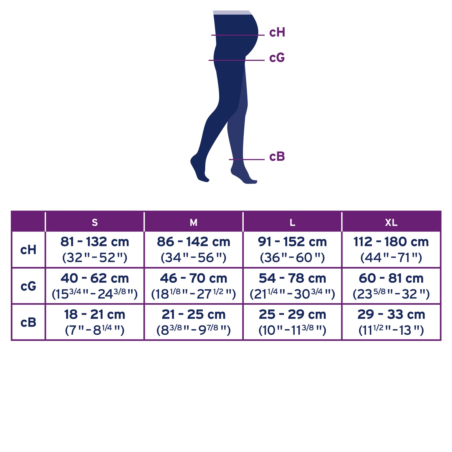 JOBST Maternity Opaque Compression Stockings 15-20 mmHg Waist High Closed Toe