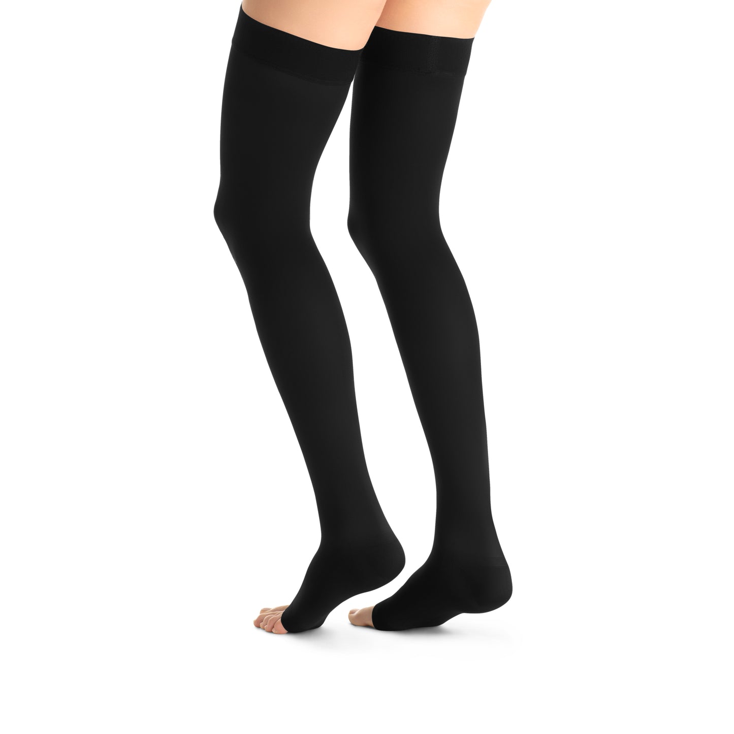 JOBST Maternity Opaque Compression Stockings 20-30 mmHg Thigh High Open Toe