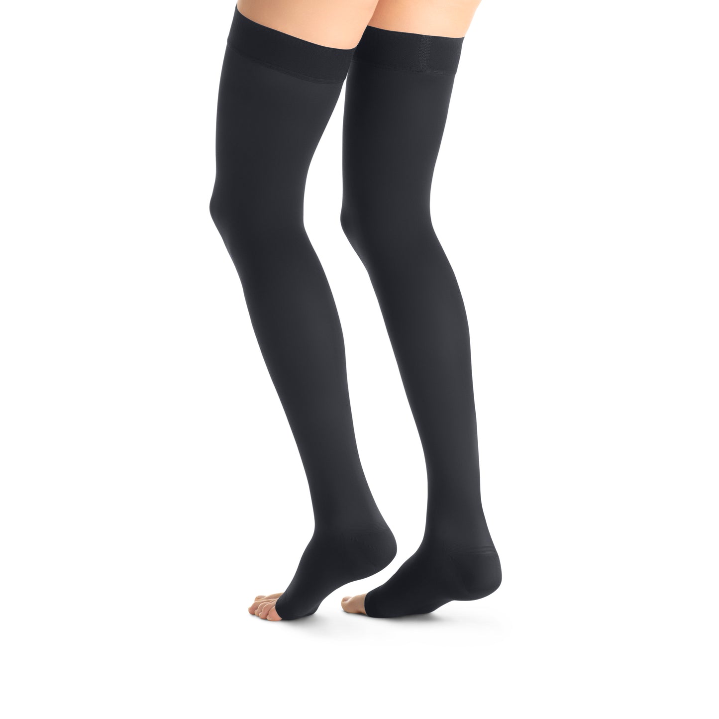 JOBST Maternity Opaque Compression Stockings 20-30 mmHg Thigh High Open Toe