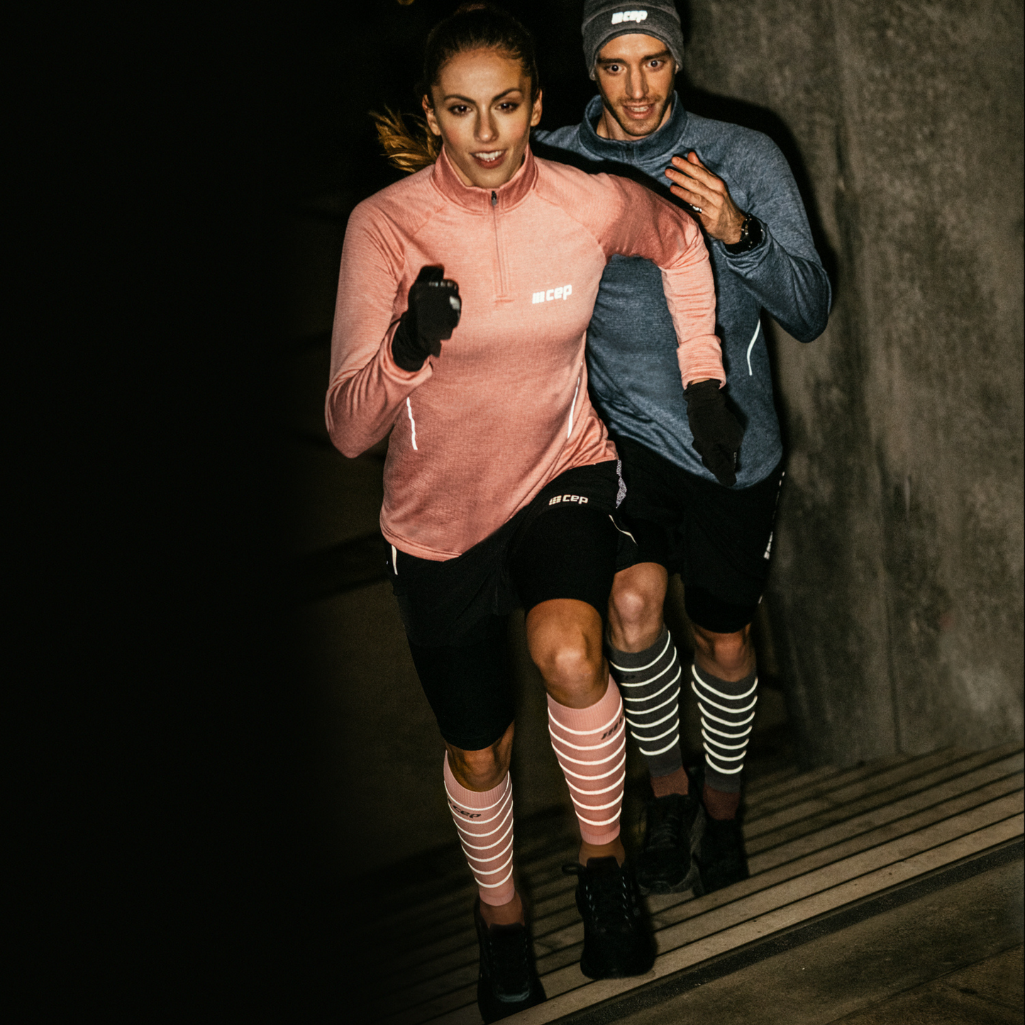 Reflective Compression Calf Sleeves, Women