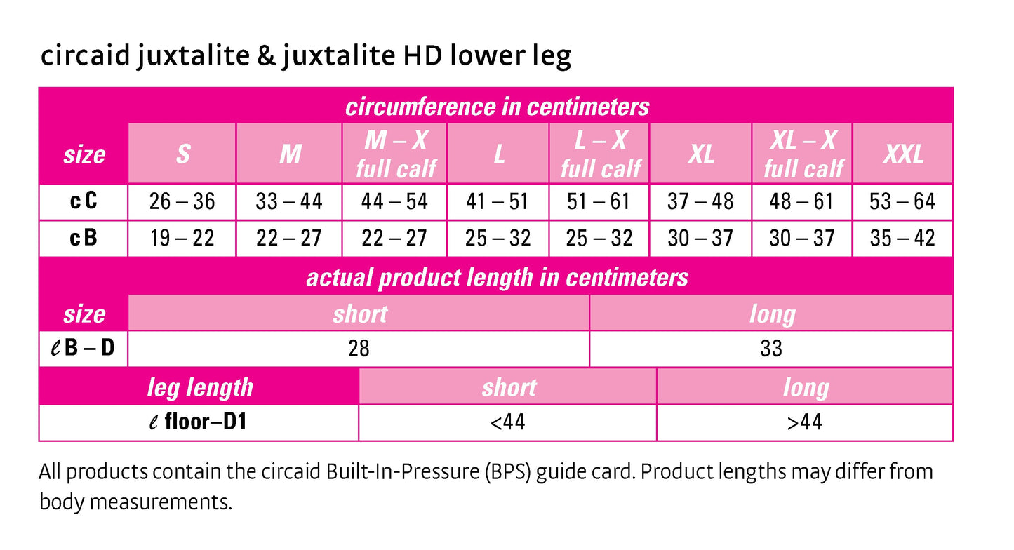 circaid juxtalite hd short lower leg