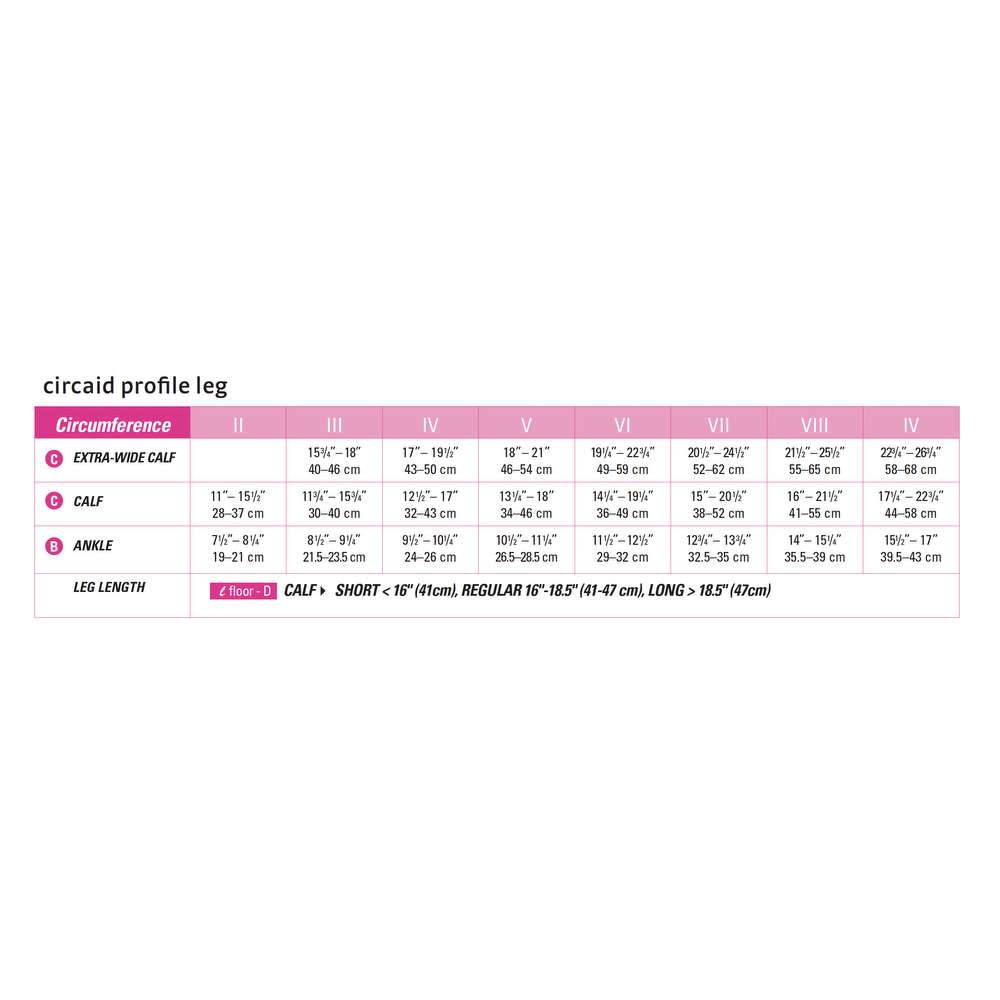 circaid profile lower leg energy oversleeve standard extra-wide