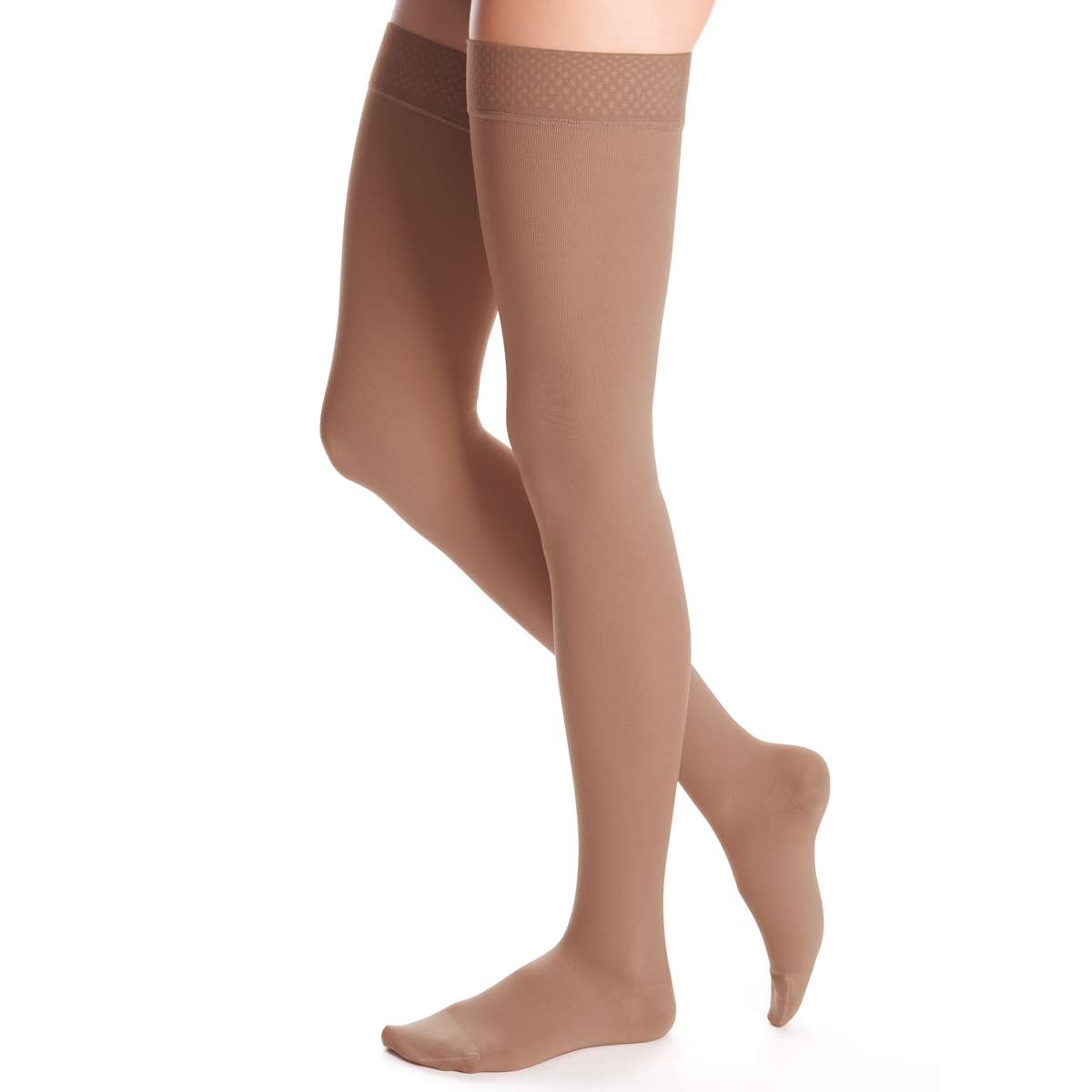 duomed advantage 20-30 mmHg thigh beaded topband closed toe petite