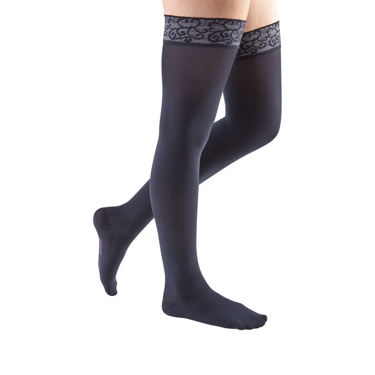 mediven comfort 20-30 mmHg thigh lace topband closed toe petite