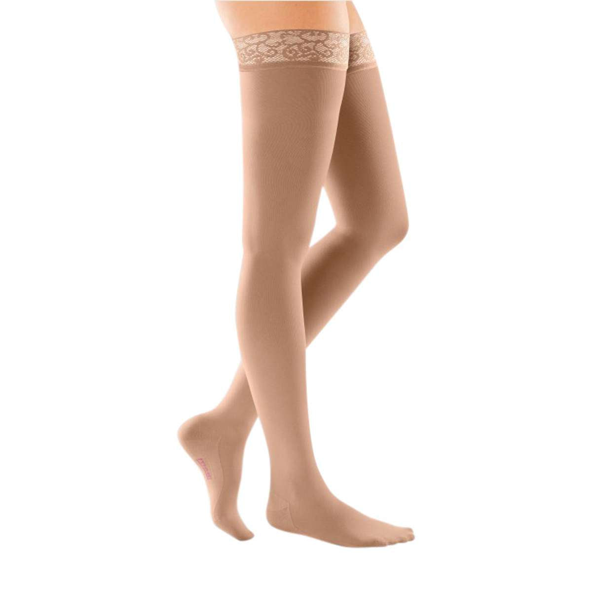 mediven comfort 20-30 mmHg thigh lace topband closed toe petite