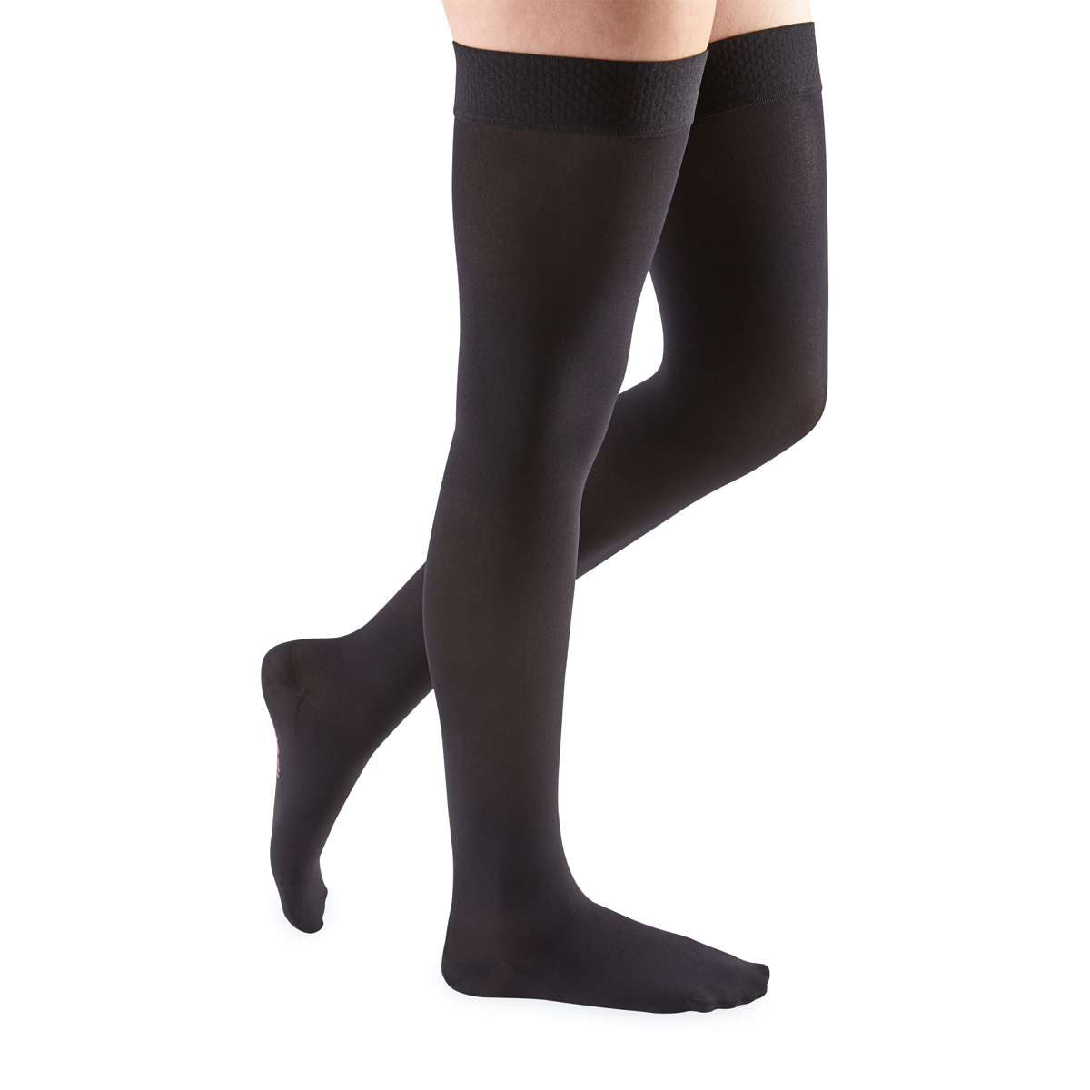 mediven comfort 30-40 mmHg thigh beaded topband closed toe petite