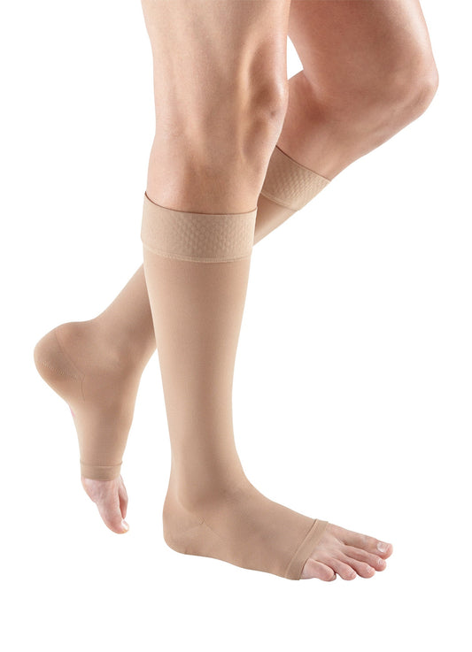 mediven plus 20-30 mmHg calf beaded topband open toe standard