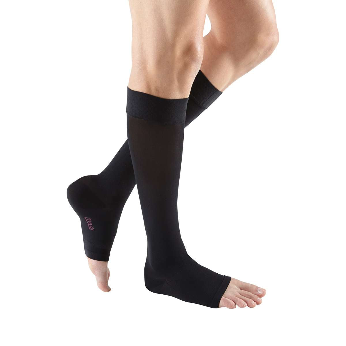 mediven plus 20-30 mmHg calf beaded topband open toe petite