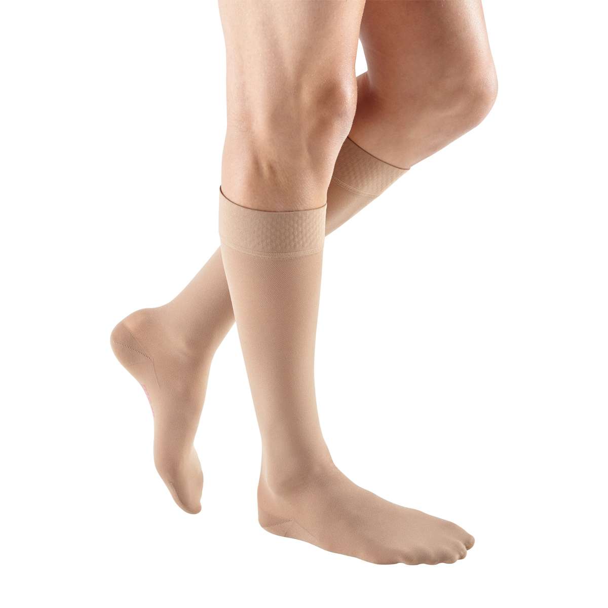 mediven plus 30-40 mmHg calf beaded topband closed toe standard