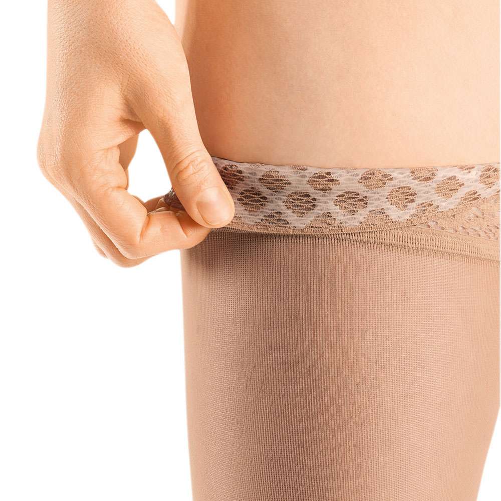 mediven sheer & soft 20-30 mmHg thigh lace topband closed toe standard