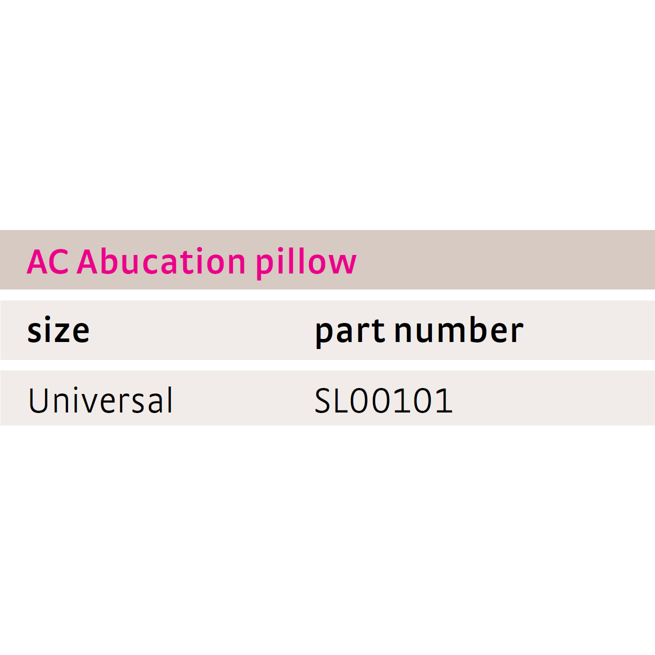 AC Abduction pillow
