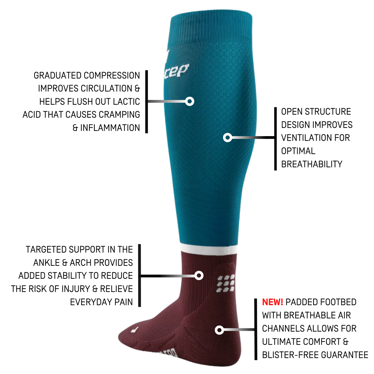 The Run Compression Tall Socks 4.0, Men