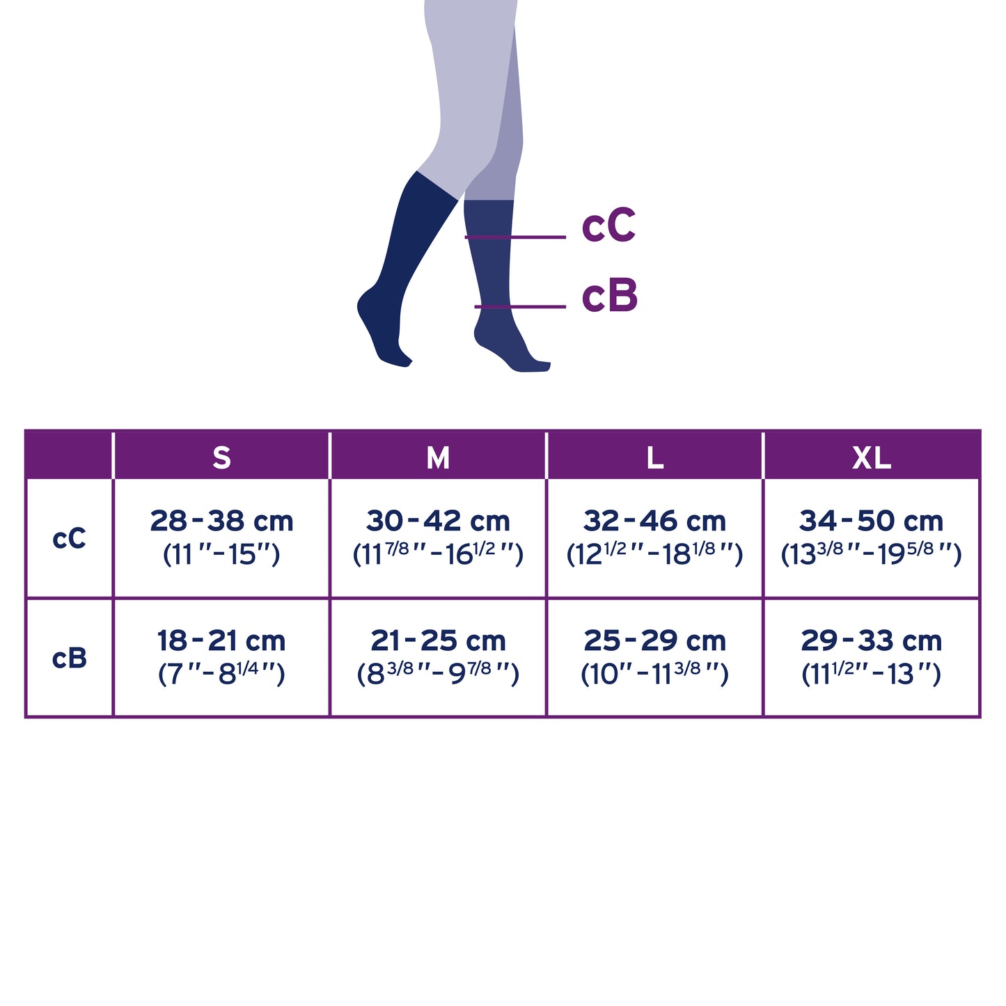 JOBST Maternity Opaque Compression Stockings 15-20 mmHg Knee High Open Toe