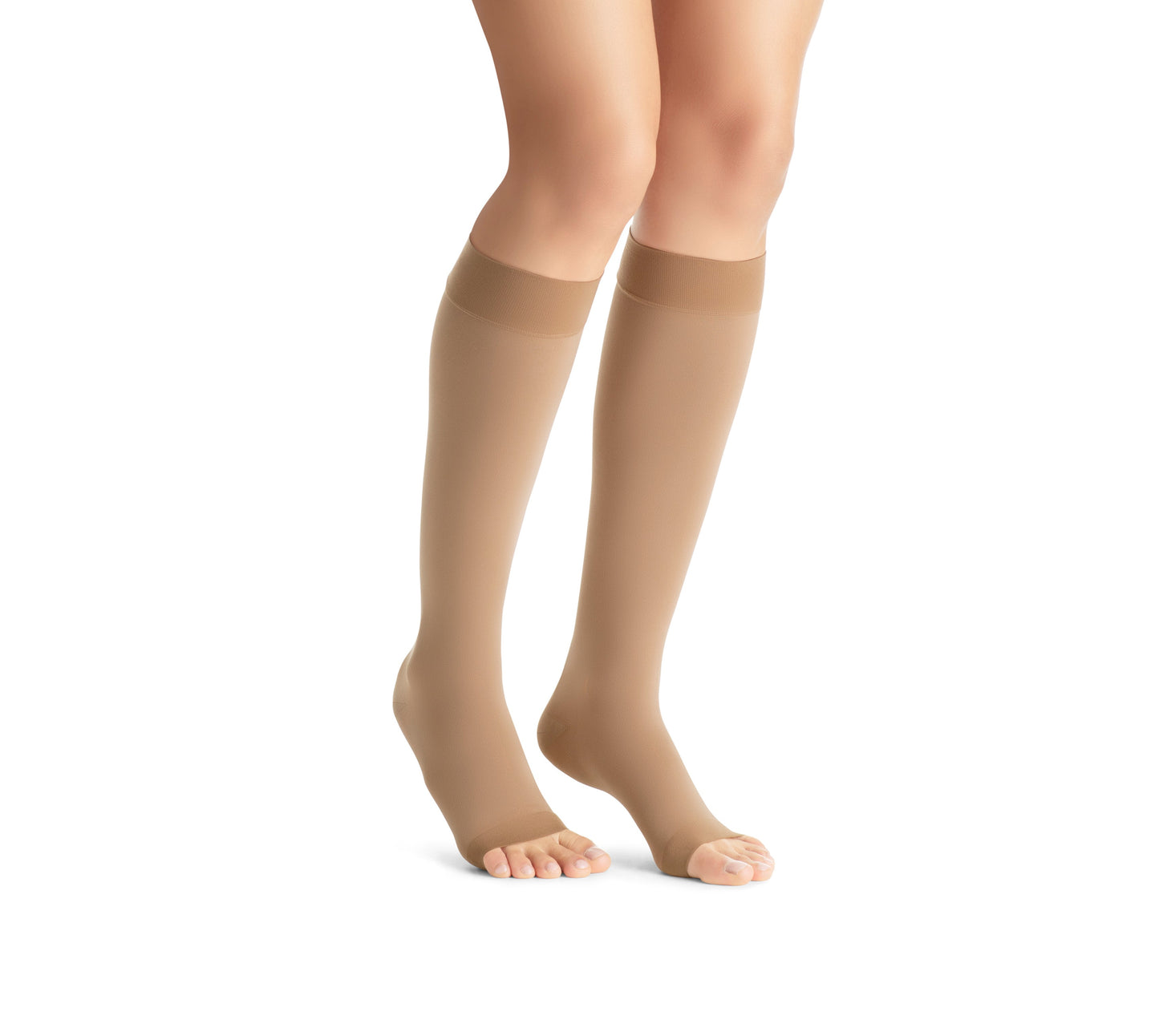 JOBST Maternity Opaque Compression Stockings 15-20 mmHg Knee High Open Toe