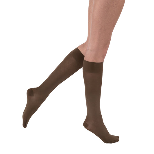 JOBST UltraSheer Diamond Pattern Compression Stockings 15-20 mmHg Knee High Closed Toe