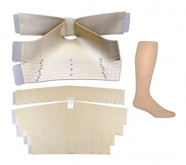 JOBST FarrowWrap Lite TTF AD Compression Wraps 20-30 mmHg Leg, Foot and Sock Kit Tan Medium