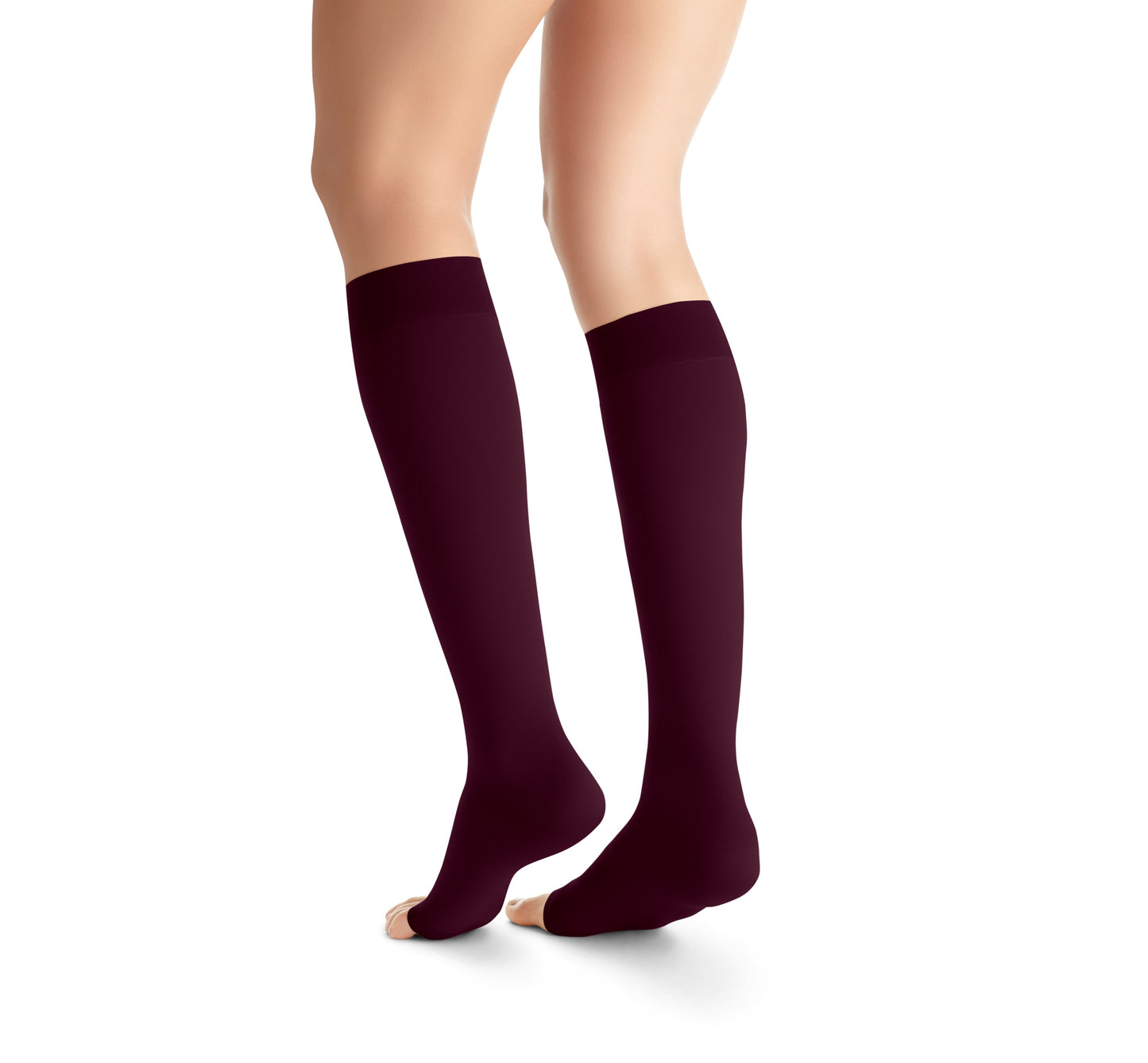 JOBST Maternity Opaque Compression Stockings 15-20 mmHg Knee High Open Toe
