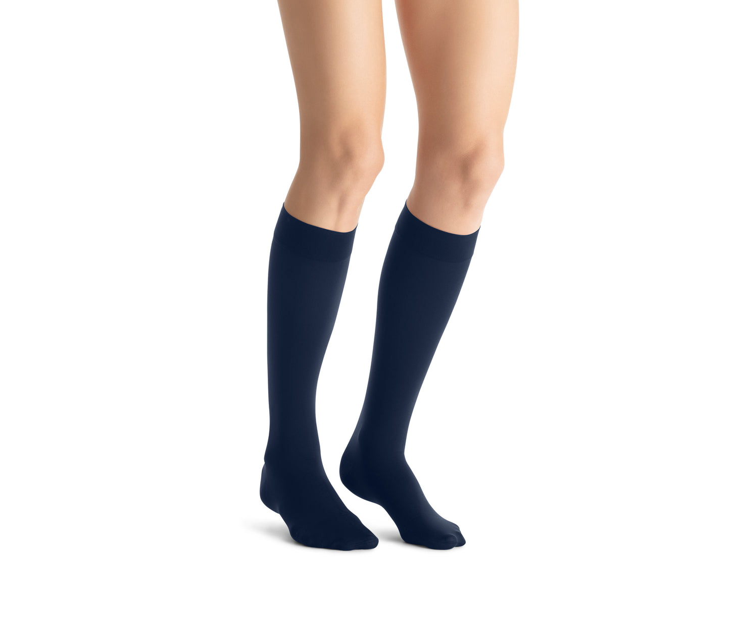 JOBST Opaque Compression Stockings 15-20 mmHg Knee High SoftFit Band Closed Toe