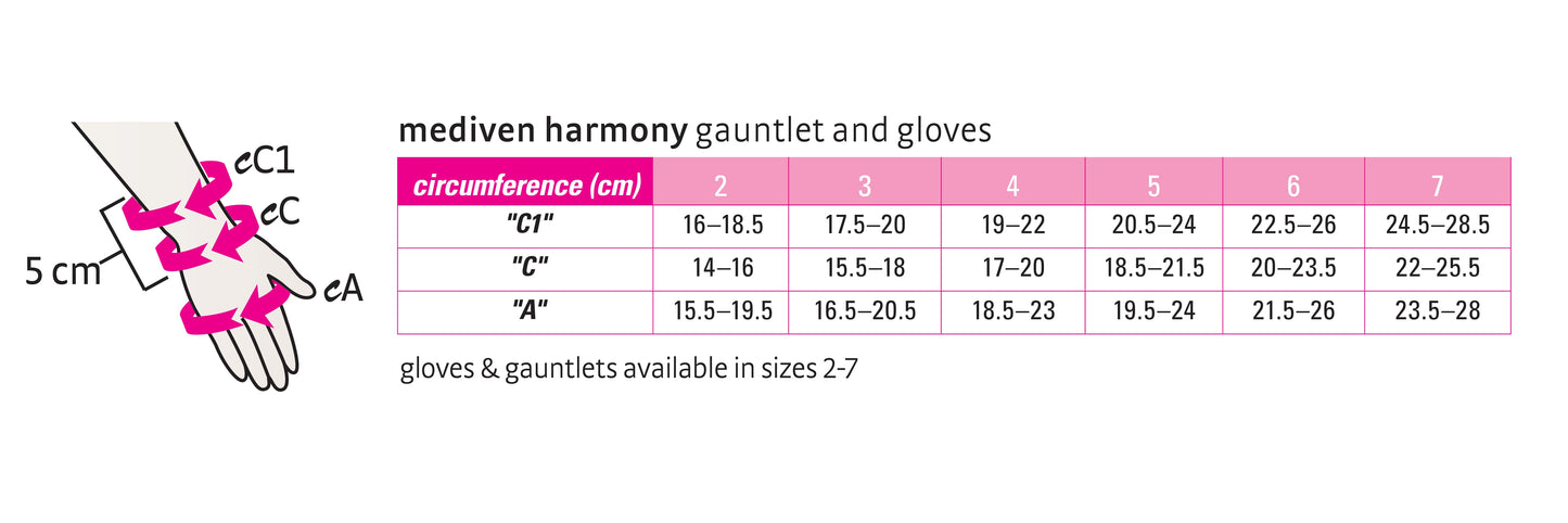 mediven harmony seamless 30-40 mmHg glove
