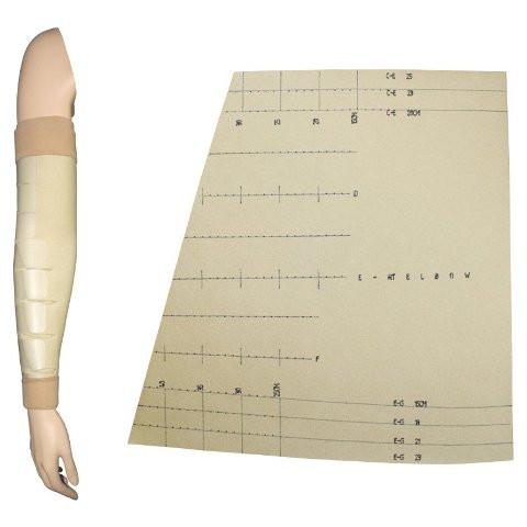 JOBST FarrowWrap Lite TTF Compression Wraps 20-30 mmHg Armpiece Customized with 1 pair Arm Liners Tan Medium Right