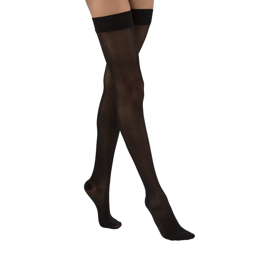 JOBST UltraSheer Compression Stockings 15-20 mmHg Thigh High Sensitive Band Closed Toe