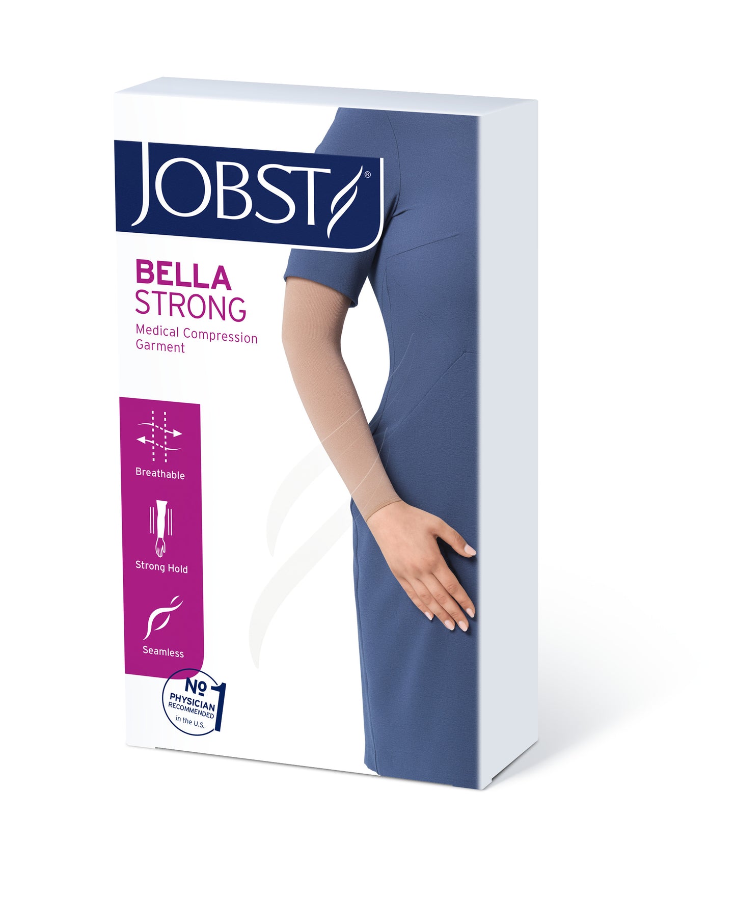 JOBST Bella Strong Compression Sleeves 15-20 mmHg Armsleeve Silicone Dot Band
