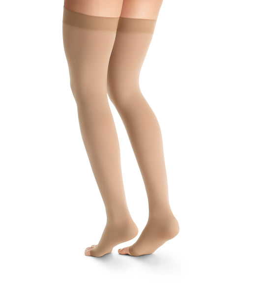 JOBST Maternity Opaque Compression Stockings 20-30 mmHg Thigh High Open Toe
