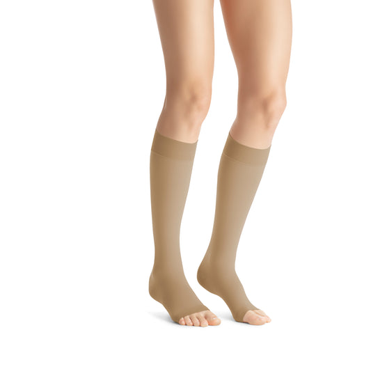 JOBST Opaque Compression Stockings 15-20 mmHg Knee High Open Toe