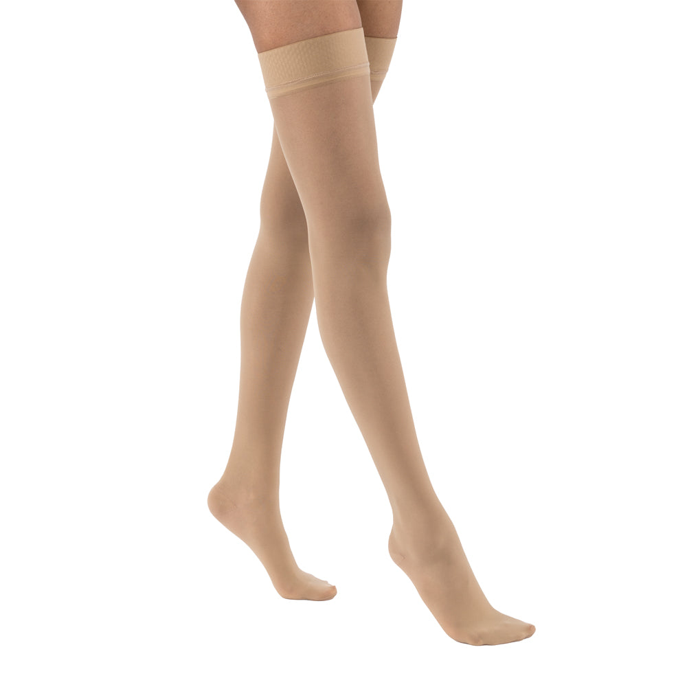 JOBST UltraSheer Compression Stockings 15-20 mmHg Thigh High Sensitive Band Closed Toe